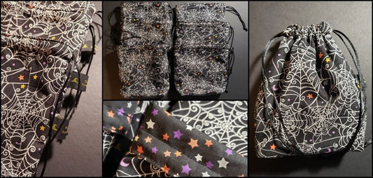 Spiderwebs & Stars Tarot Bag