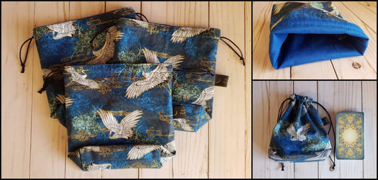 Golden Tsuru Tarot Bag