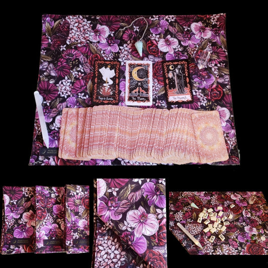 Midnight Floral Escape Altar Cloth