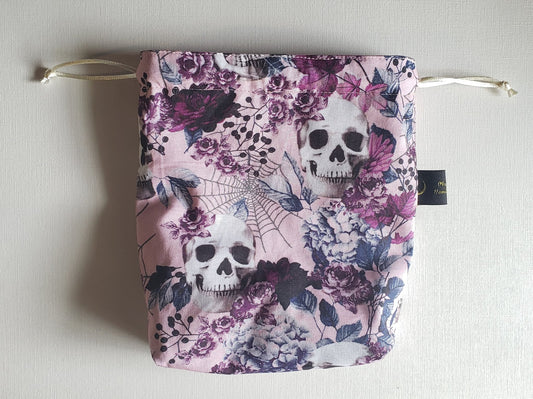 Skulls & Fall Pink Tarot Bag