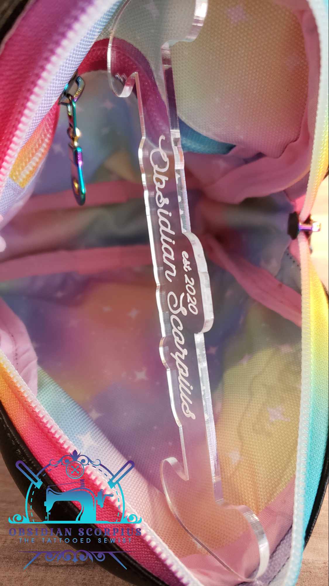 Ghostface Rainbow Pastel Crossbody Bag